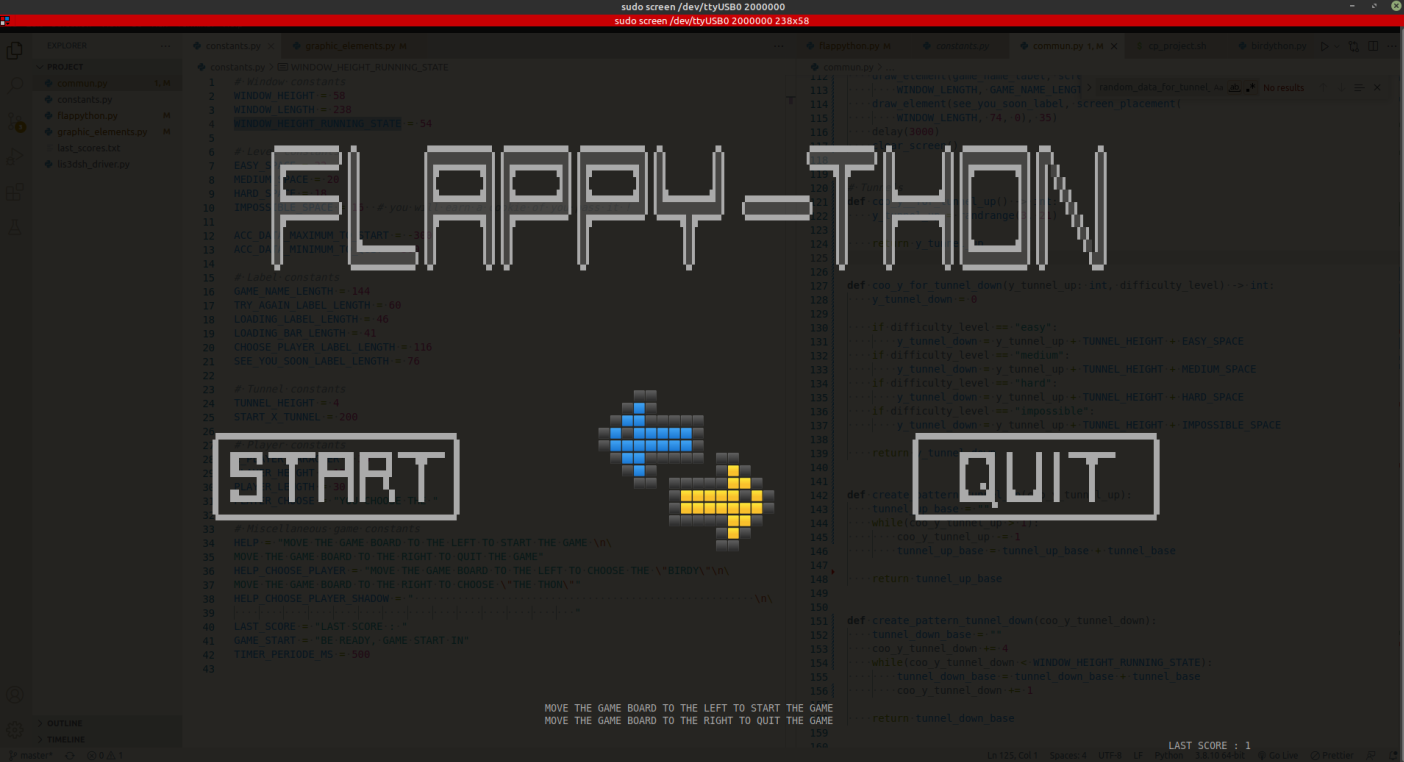 Menu Flappy-Thon.